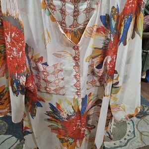 Fig and Flower Multicolor Floral Blouse